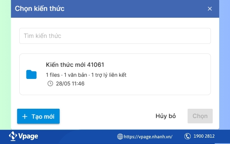 Chatbot AI học kiến thức